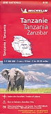 Wegenkaart - Landkaart 810 Tanzania Zanzibar - Michelin National