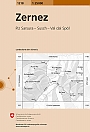 Topografische Wandelkaart Zwitserland 1218 Zernez Piz Sarsura Susch Val dal Spöl - Landeskarte der Schweiz