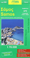 Wegenkaart - Fietskaart Samos 336 - Orama Maps