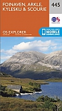 Topografische Wandelkaart 445 Foinaven / Arkle / Kylesku / Scourie - Explorer Map