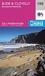 Topografische Wandelkaart 190 Bude / Clovelly Boscastle & Holsworthy  - Landranger Map