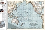Wandkaart Pearl Harbor / Pacific Theater (dubbelzijdig) 86 x 58 cm papier | National Geographic Wall Map
