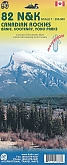 Topografische Wandelkaart Canadian Rockies Banff, Kootenay, Yoho Park 82J/K/N/O - ITMB Map