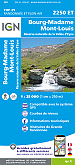 Topografische Wandelkaart van Frankrijk 2250ET - Bourg-Madame / Mont-Louis / Col de la Perche
