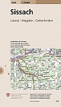 Topografische Wandelkaart Zwitserland 1068 Sissach Liestal Magden Gelterkinden - Landeskarte der Schweiz