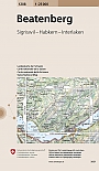 Topografische Wandelkaart Zwitserland 1208 Beatenberg Sigriswil Habkern Interlaken - Landeskarte der Schweiz