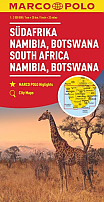 Wegenkaart - Landkaart Zuid-Afrika South Africa, Namibia, Botswana | Marco Polo Maps