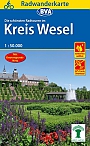 Fietskaart Radwandern im Kreis Wesel am Niederrhein | ADFC Regional- und Radwanderkarten - BVA Bielefelder Verlag