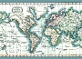 Wereldkaart Tapijt Chart of the world tapijt mercator's projection