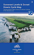 Fietskaart 3 Somerset Levels and Dorset Downs Cycle Maps UK | Cordee
