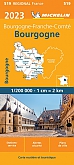 Wegenkaart - Landkaart 519 Bourgogne Bourgondie 2023 - Michelin Region France