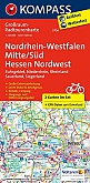 Fietskaart 3706 Nordrhein-Westfalen Mitte/Sud, Hessen Nordwest | Kompass