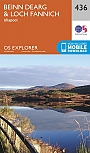 Topografische Wandelkaart 436 Beinn Dearg / Loch Fannich Ullapool - Explorer Map