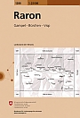 Topografische Wandelkaart Zwitserland 1288 Raron Gampel - Bürchen - Visp - Landeskarte der Schweiz