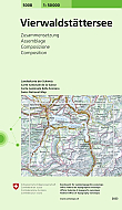 Topografische Wandelkaart Zwitserland 5008 Vierwaldstattersee (Samengestelde kaart) - Landeskarte der Schweiz