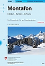Skikaart Zwitserland 238S Montafon Malbun Rätikon Schruns - Landeskarte der Schweiz
