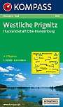 Wandelkaart 860 Westliche Prignitz, Flusslandschaft Elbe-Brandenburg Kompass