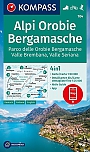 Wandelkaart 104 Alpi Orobie Bergamasche Kompass