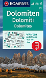 Wandelkaart 672 Dolomiten - Dolomieten | Kompass 4 kaartenset