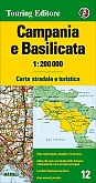 Wegenkaart - Fietskaart 12 Campanië / Basilicata - Touring Club Italiano (TCI)