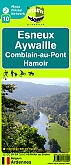 Wandelkaart 10 Esneux Aywaille Comblain au Pont Hamoir | Mini-Ardenne