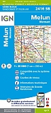 Topografische Wandelkaart van Frankrijk 2416SB - Melun / Mormant