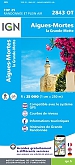 Topografische Wandelkaart van Frankrijk 2843OT - Aigues-Mortes / La Grande-Motte