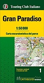Wandelkaart 1 Gran Paradiso Carta escursionistica | TCI