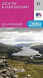 Topografische Wandelkaart 51 Loch Tay / Glen Dochart - Landranger Map