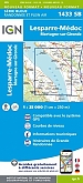 Topografische Wandelkaart van Frankrijk 1433SB - Mortagne-sur-Gironde Lesparre-Medoc