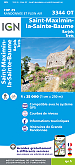 Topografische Wandelkaart van Frankrijk 3344OT - St-Maximin-La Ste-Baume Trets Tourvese Var