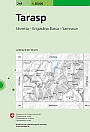 Topografische Wandelkaart Zwitserland 249 Tarasp Silvretta - Engiadina Bassa - Samnaun - Landeskarte der Schweiz