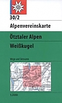 Wandelkaart 30/2 Ötztaler Alpen Weisskugel | Alpenvereinskarte
