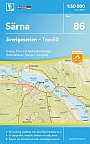 Topografische Wandelkaart Zweden 86 Särna Sverigeserien Topo 50