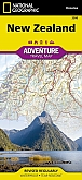 Wegenkaart - Landkaart Nieuw-Zeeland - Adventure Map National Geographic