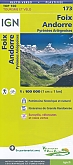 Fietskaart 173 Foix Andorre - IGN Top 100 - Tourisme et Velo