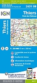 Topografische Wandelkaart van Frankrijk 2631SB - Thiers / Pont-du-Château