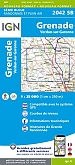 Topografische Wandelkaart van Frankrijk 2042SB Grenade Verdun-sur-Garonne