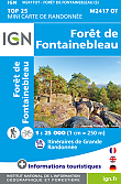 Topografische Wandelkaart van Frankrijk M2417OT mini-kaarten:  Foret de Fontainebleau Mini Map