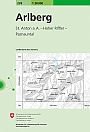 Topografische Wandelkaart Zwitserland 239 Arlberg St. Anton a.A. - Hoher Riffler - Paznauntal - Landeskarte der Schweiz