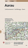 Topografische Wandelkaart Zwitserland 1089 Aarau Schonenwerd - Staffelegg - Seon- Landeskarte der Schweiz