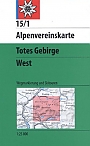 Wandelkaart 15/1 Totes Gebirge West |  Alpenvereinskarte