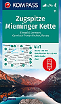 Wandelkaart 25 Zugspitze, Mieminger Kette Kompass