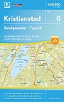 Topografische Wandelkaart Zweden 6 Kristianstad Sverigeserien Topo 50