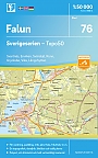 Topografische Wandelkaart Zweden 76 Falun Sverigeserien Topo 50