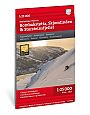 Wandelkaart Narvik Rombakstøtta, Skjomtinden & Storsteinsfjellet Høyfjellskart | Calazo