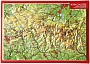 Reliefkaart Reuzengebergte Krkonose postkaart formaat 15 cm x 10,5 cm | Georelief
