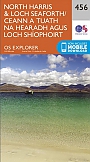Topografische Wandelkaart 456 North Harris / Loch Seaforth - Explorer Map