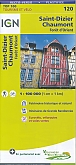 Fietskaart 120 Saint-Dizier Chaumont PNR de la Foret d'Orient - IGN Top 100 - Tourisme et Velo