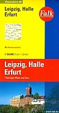 Wegenkaart - Fietskaart 9 Leipzig, Halle, Erfurt Falk Regionalkarten